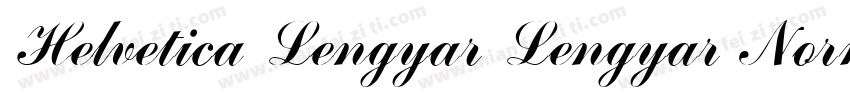 Helvetica Lengyar Lengyar Normal字体转换